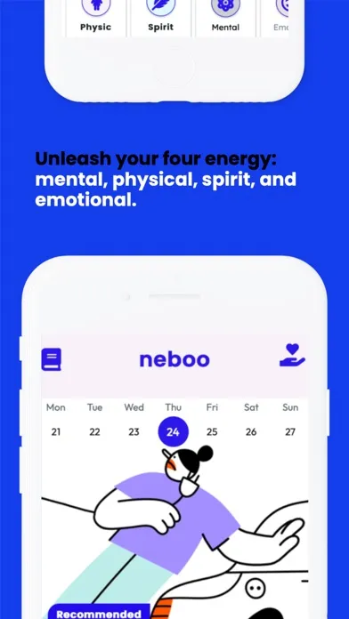 Captures d'écran de Neboo: Burnout Prevention App
